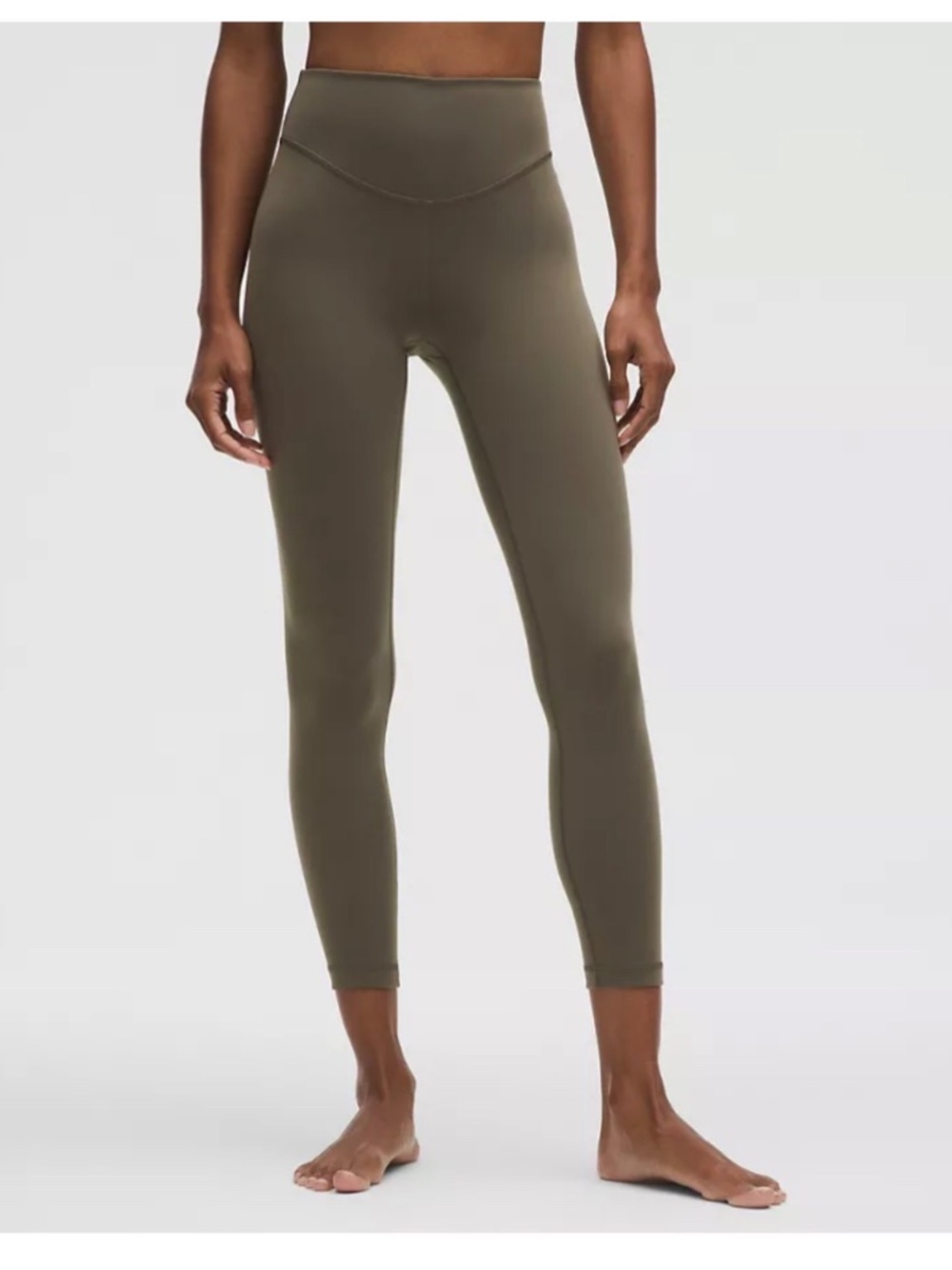 Lululemon Wunder Under Smooth Cover High-Rise Tight 25" in Army Green Size 4